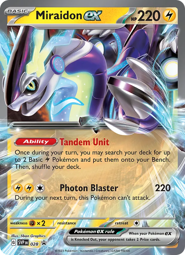Miraidon ex 028 · SVP Black Star Promos
