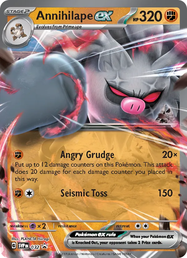 Annihilape ex 032 · SVP Black Star Promos