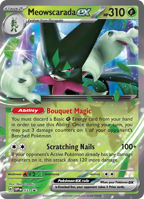 Meowscarada ex 033 · SVP Black Star Promos