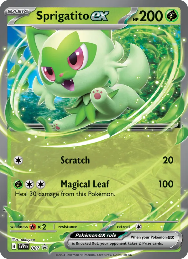 Sprigatito ex 087 · SVP Black Star Promos