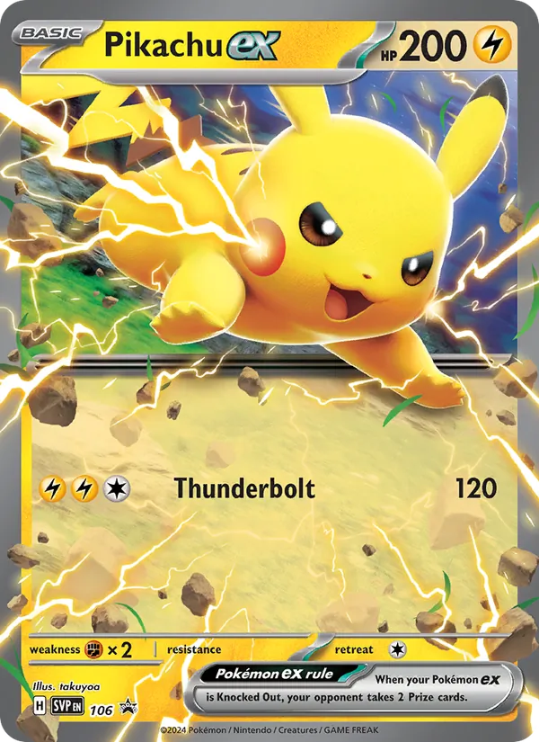 Pikachu ex 106 · SVP Black Star Promos