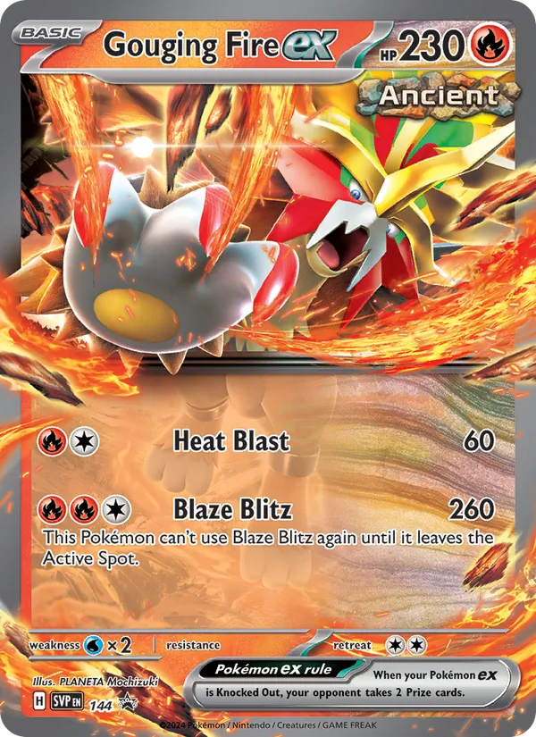 Gouging Fire ex 144 · SVP Black Star Promos