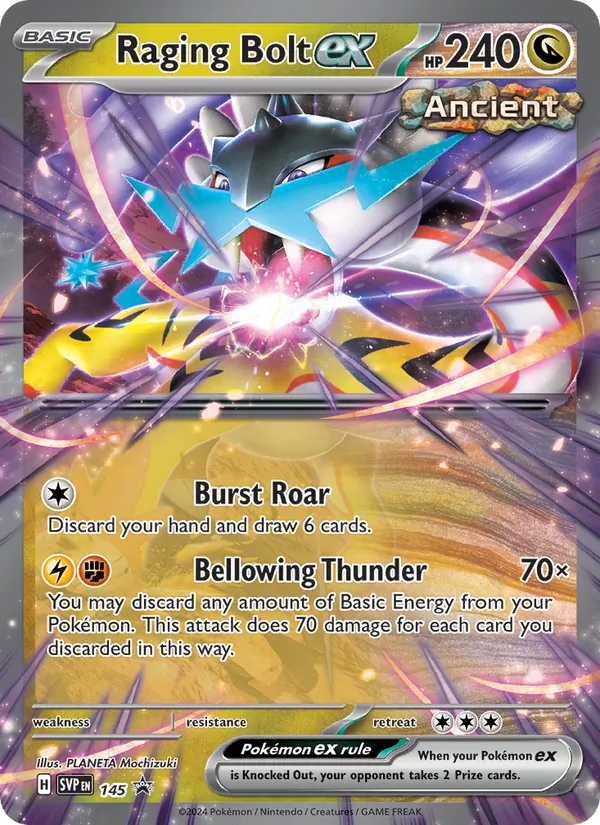 Raging Bolt ex 145 · SVP Black Star Promos