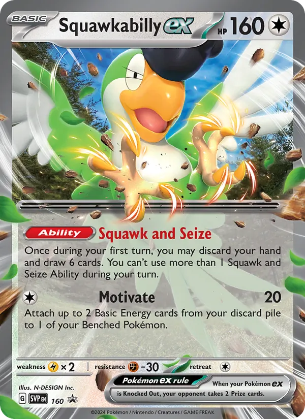 Squawkabilly ex 160 · SVP Black Star Promos