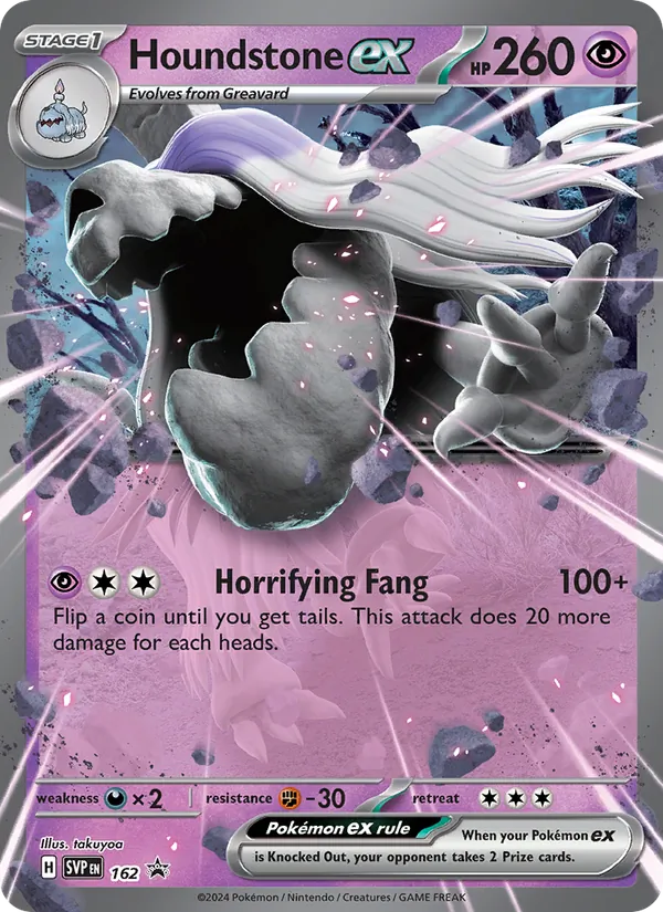 Houndstone ex 162 · SVP Black Star Promos