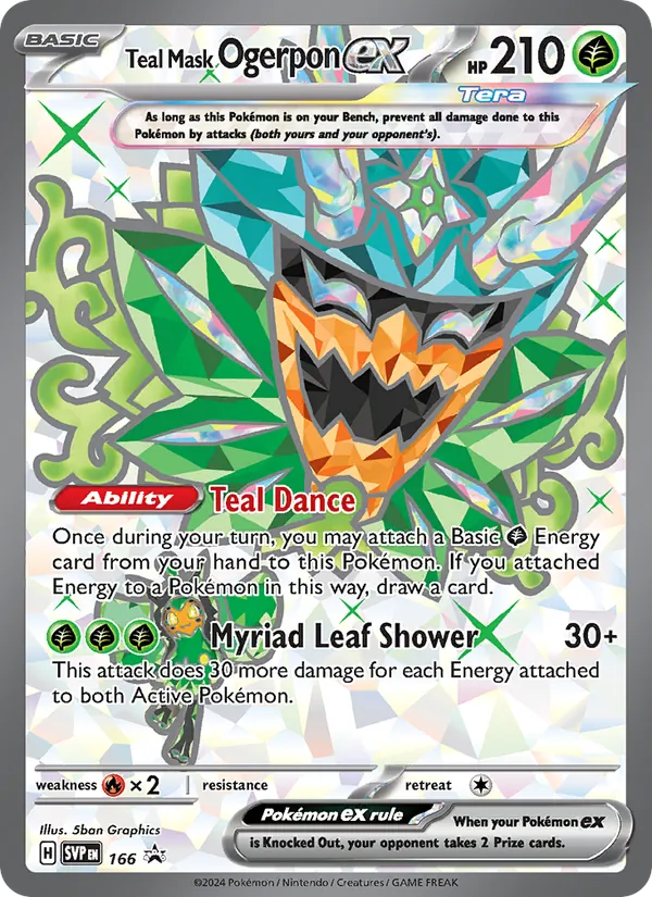 Teal Mask Ogerpon ex 166 · SVP Black Star Promos