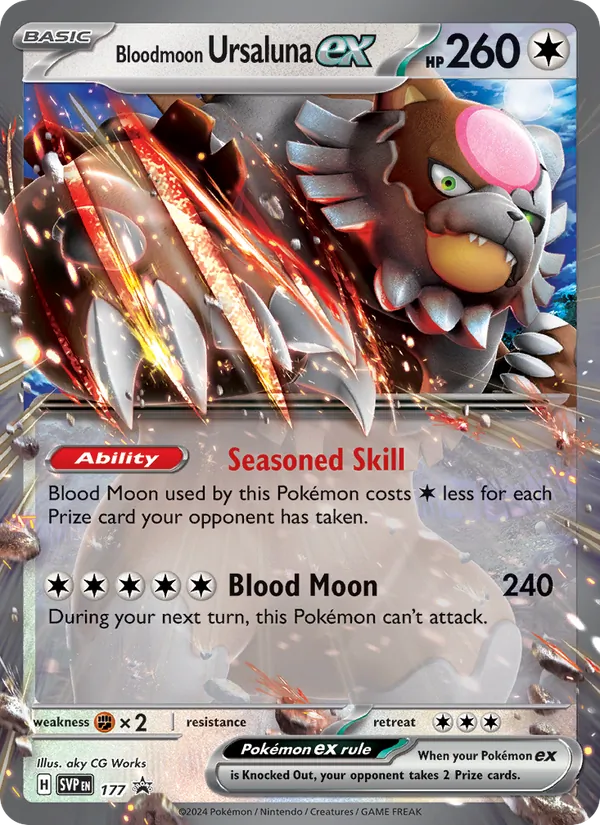 Bloodmoon Ursaluna ex 177 · SVP Black Star Promos