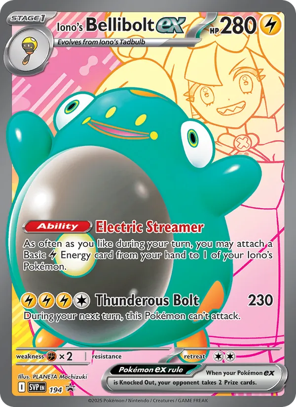 Iono's Bellibolt ex 194 · SVP Black Star Promos