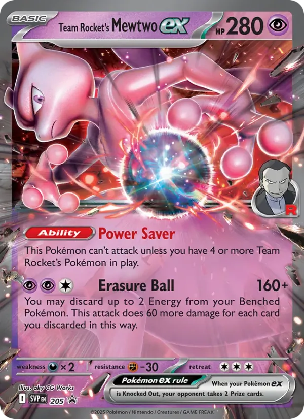 Team Rocket's Mewtwo ex 205 · SVP Black Star Promos