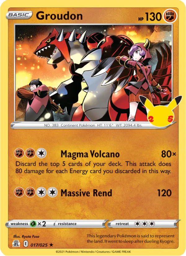 Groudon 17 · Celebrations