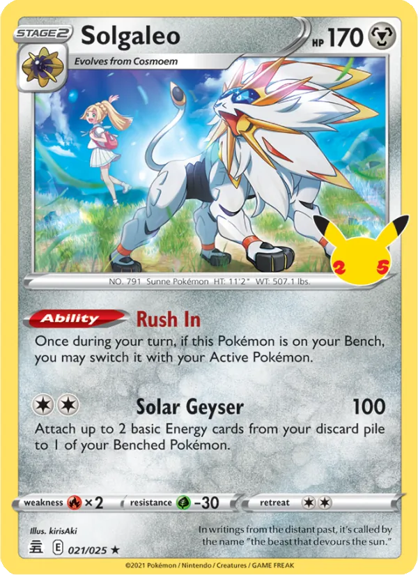 Solgaleo 21 · Celebrations