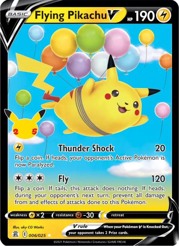 Flying Pikachu V 6 · Celebrations