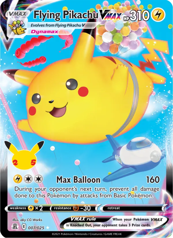 Flying Pikachu VMAX 7 · Celebrations