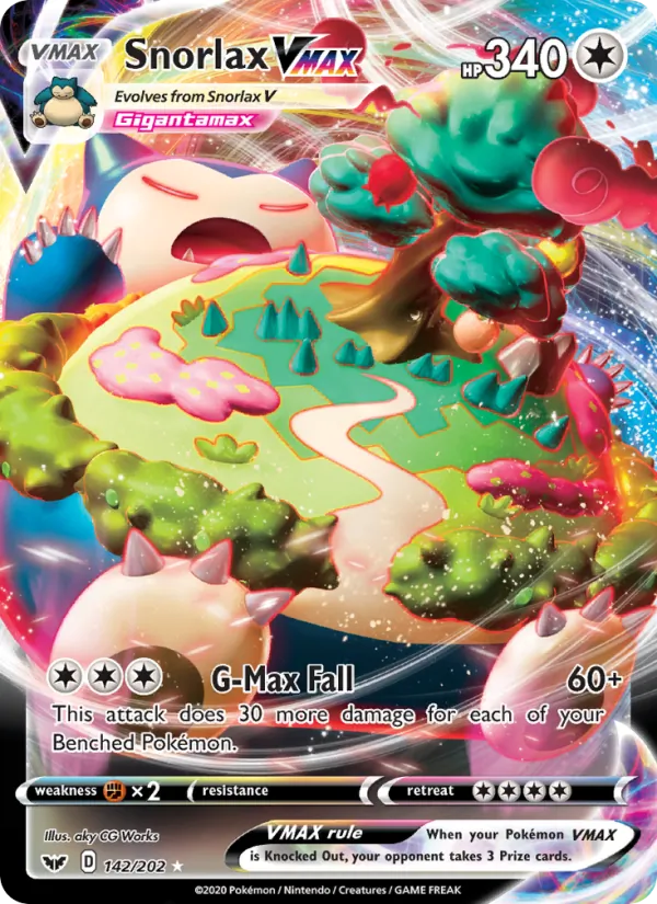 Snorlax VMAX 142 · Sword & Shield
