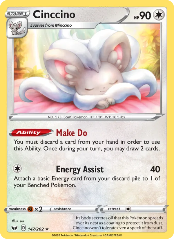 Cinccino 147 · Sword & Shield