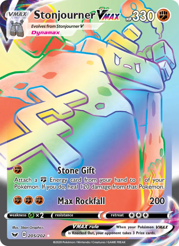 Stonjourner VMAX 205 · Sword & Shield