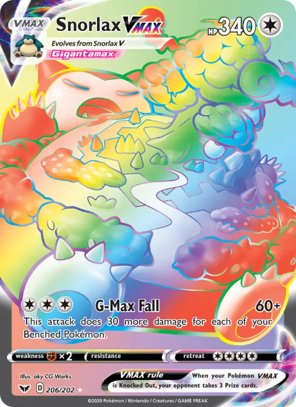 Snorlax VMAX 206 · Sword & Shield