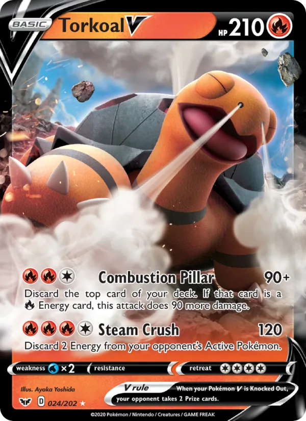 Torkoal V 24 · Sword & Shield