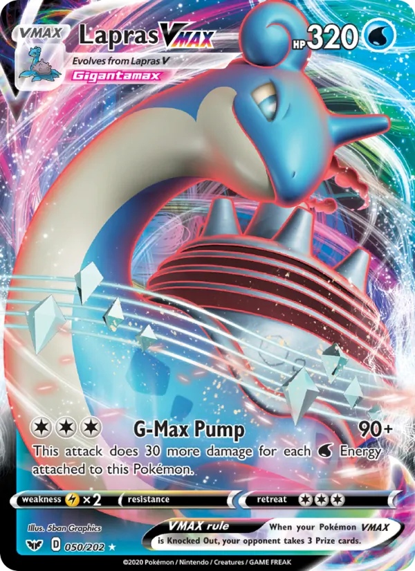 Lapras VMAX 50 · Sword & Shield
