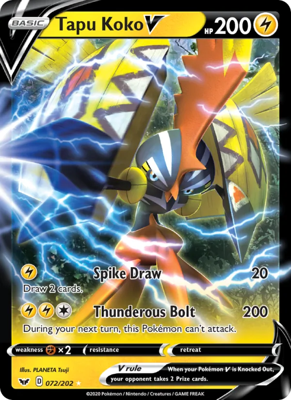 Tapu Koko V 72 · Sword & Shield