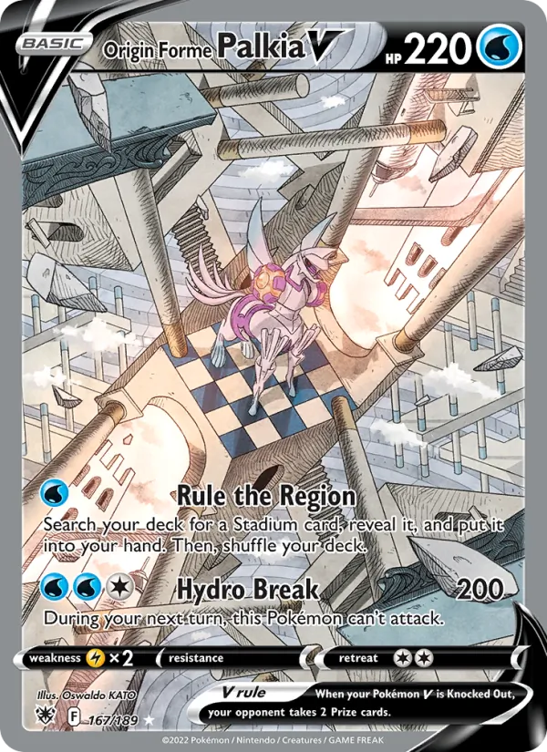 Origin Forme Palkia V 167 · Astral Radiance
