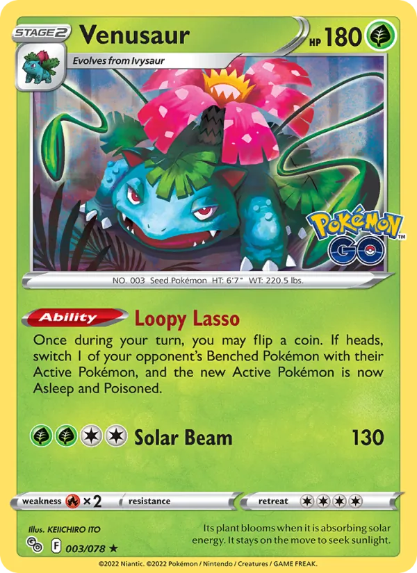 Venusaur 003 · Pokémon GO