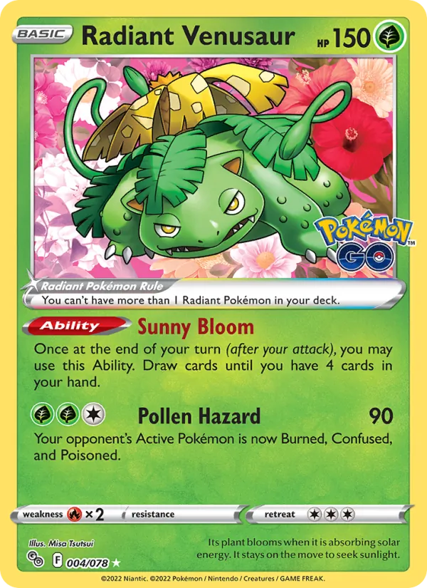 Radiant Venusaur 004 · Pokémon GO