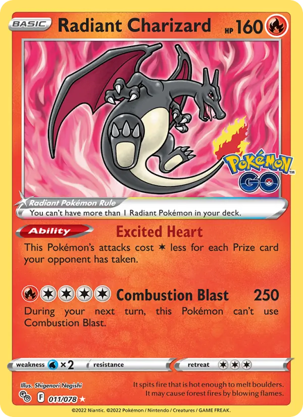 Radiant Charizard 011 · Pokémon GO