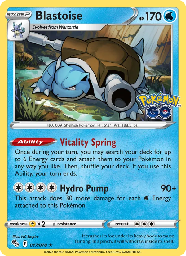 Blastoise 017 · Pokémon GO