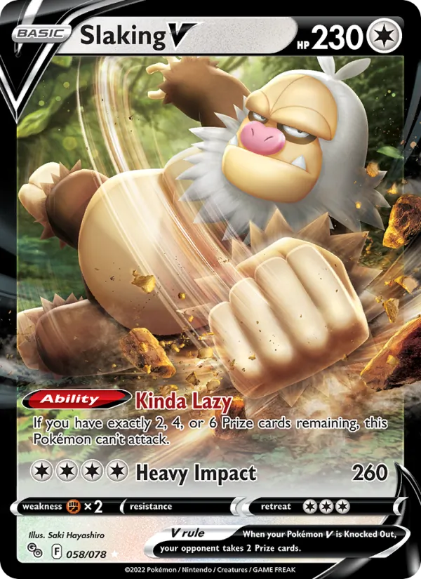 Slaking V 058 · Pokémon GO