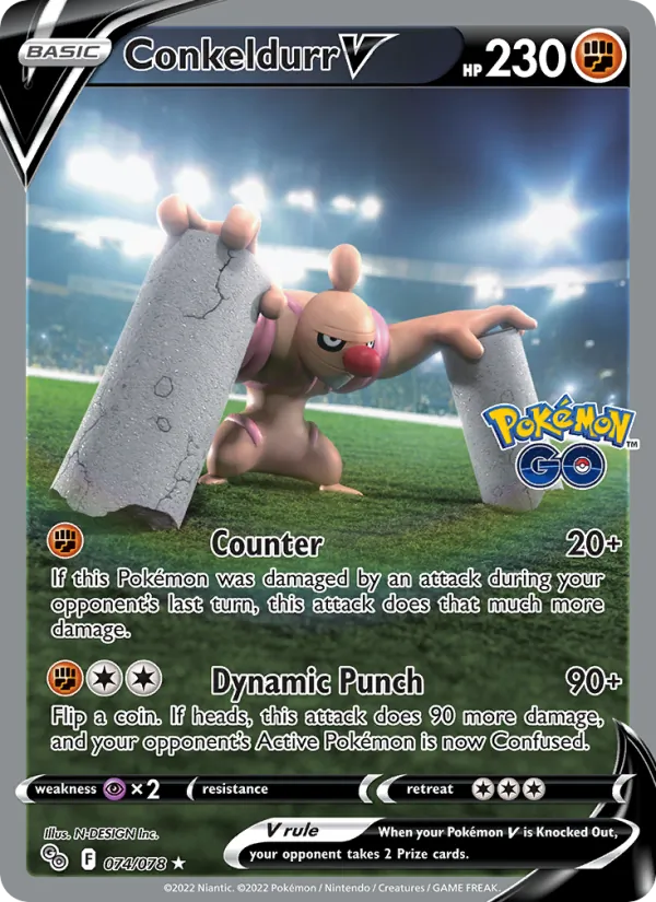 Conkeldurr V 074 · Pokémon GO