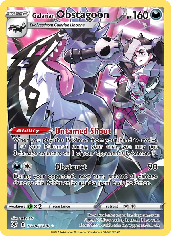 Galarian Obstagoon TG10 · Astral Radiance Trainer Gallery