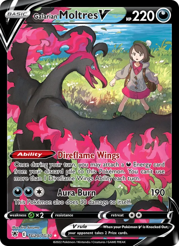 Galarian Moltres V TG20 · Astral Radiance Trainer Gallery