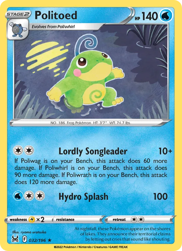 Politoed 032 · Lost Origin