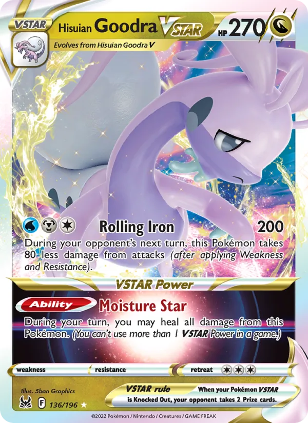 Hisuian Goodra VSTAR 136 · Lost Origin