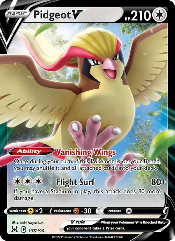 Pidgeot V 137 · Lost Origin