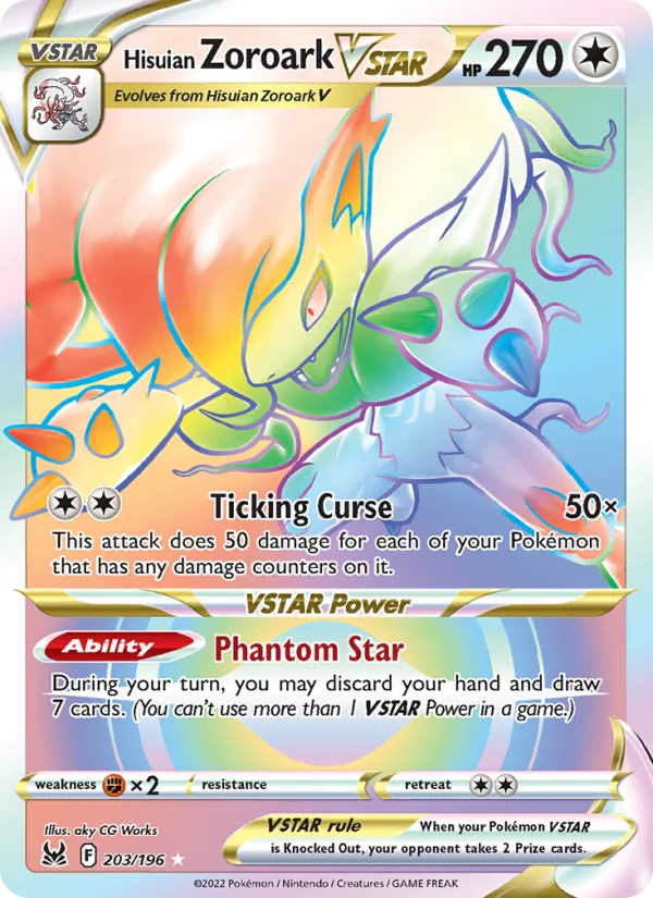 Hisuian Zoroark VSTAR 203 · Lost Origin