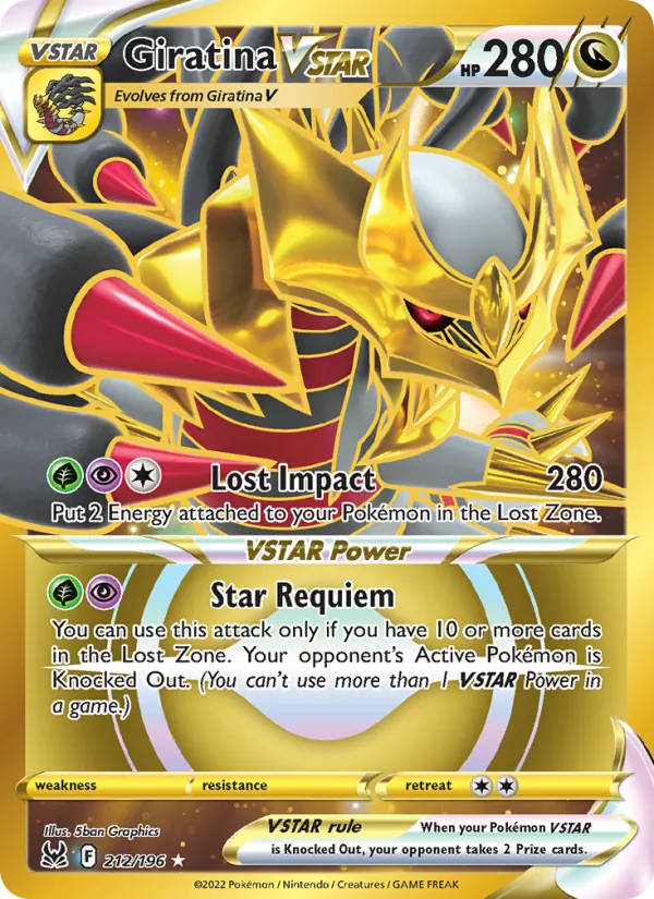 Giratina VSTAR 212 · Lost Origin