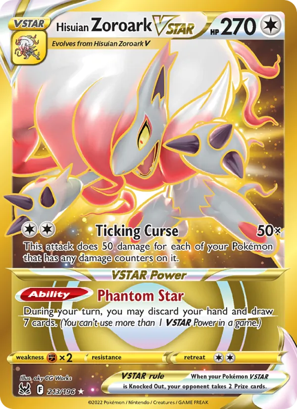 Hisuian Zoroark VSTAR 213 · Lost Origin