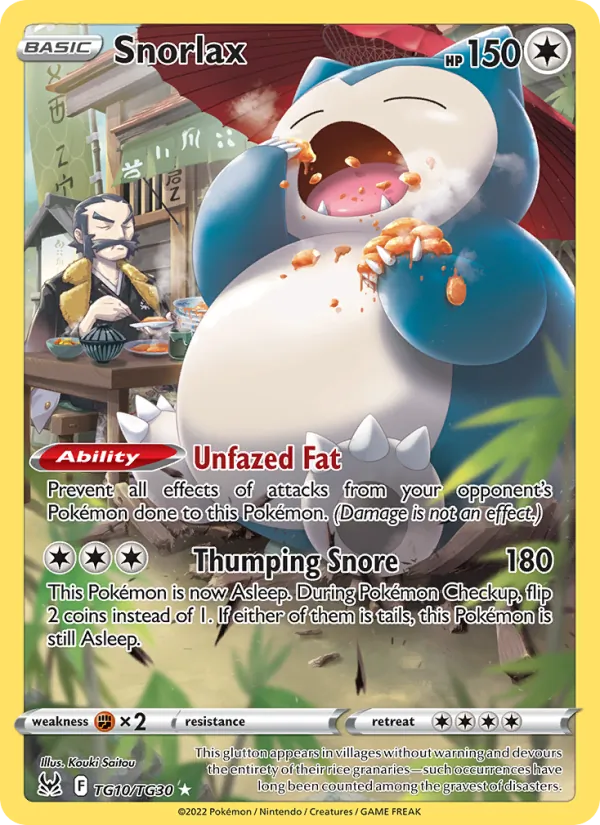 Snorlax TG10 · Lost Origin Trainer Gallery