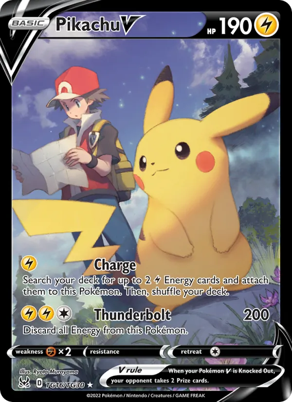 Pikachu V TG16 · Lost Origin Trainer Gallery