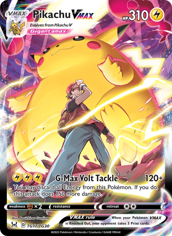 Pikachu VMAX TG17 · Lost Origin Trainer Gallery