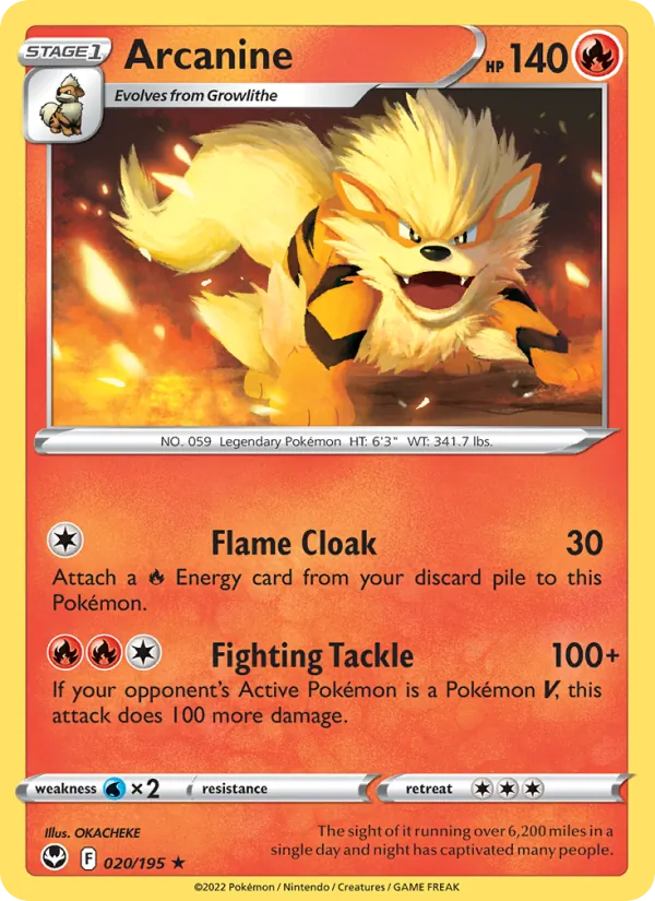 Arcanine 020 · Silver Tempest
