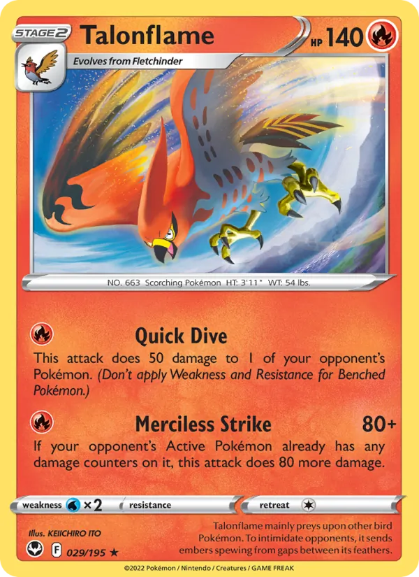 Talonflame 029 · Silver Tempest