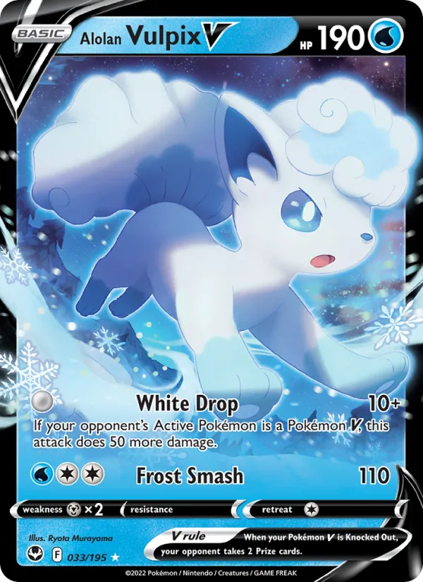 Alolan Vulpix V 033 · Silver Tempest