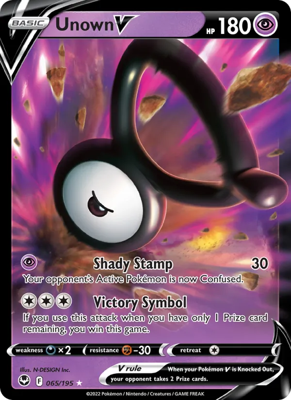 Unown V 065 · Silver Tempest