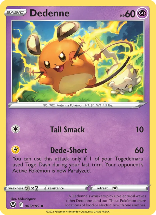 Dedenne 085 · Silver Tempest