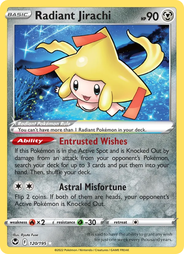 Radiant Jirachi 120 · Silver Tempest