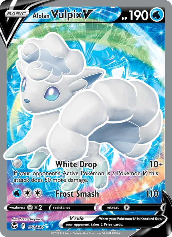 Alolan Vulpix V 173 · Silver Tempest