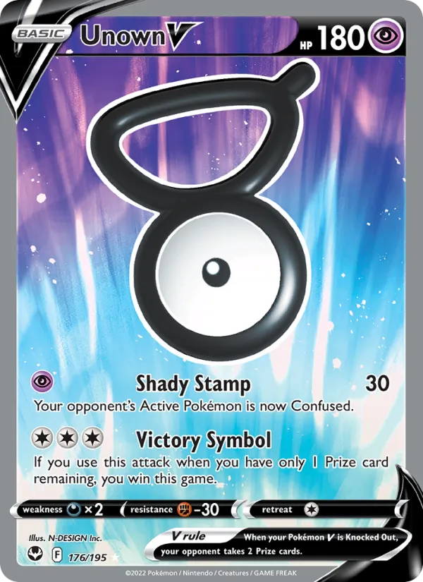 Unown V 176 · Silver Tempest